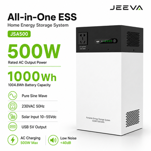 Système de stockage d'énergie compact tout-en-un 500W 1000Wh avec onduleur intégré pour l'alimentation de secours domestique - Product Image 1
