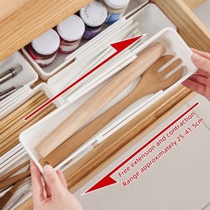New Plastic Retractable Expandable Home Cabinet Space <b>Storage</b> Expanding File Folder Organizer <b>Storage</b> <b>Box</b> for Household - Product Image 3