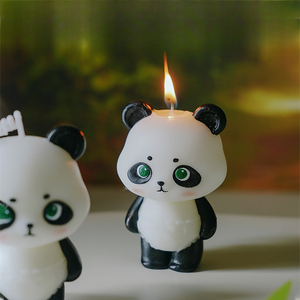 Cute Panda Shaped Scented <b>Candles</b> Black White Animal Soy Wax <b>Candles</b> for Birthday Party Home Decor Gifts - Product Image 4