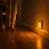 Usine en gros de haute qualité alimenté Led sécurité intérieur escalier lumière veilleuse pir capteur de mouvement lumière