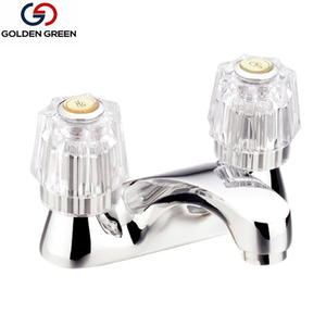 Amérique du sud 4 "deux poignées en cristal Bassin Robinet - Product Image 1