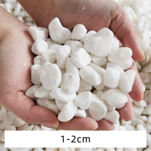 <span class=keywords><strong>Galets</strong></span> <span class=keywords><strong>blancs</strong></span> antidérapants de 3 à 60 mm pour pavage de jardin et aménagement paysager, pierres de balcon - Product Image 3
