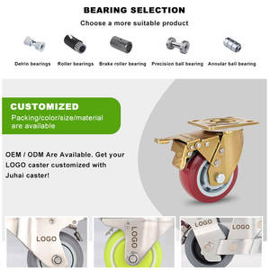 מפעל סין 4/<span class=keywords><strong>5</strong></span>/6/8 אינץ '200/250/300/350 ק "ג מלגזה חלקים סופר כבד כבד ברזל פס קור גלגל קור - Product Image 5