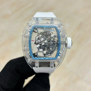 Montre automatique de luxe haut de gamme, design ajouré, avec tourbillon, en fibre de carbone et caoutchouc, verre saphir transparent, style Hip Hop, pour le sport - Product Image 3