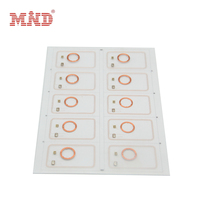 Incrustations HF 13.56Mhz RFID 3x8 disposition feuille prémium MIFARE DESFire EV1 EV2 EV3 feuille d'incrustation NFC
