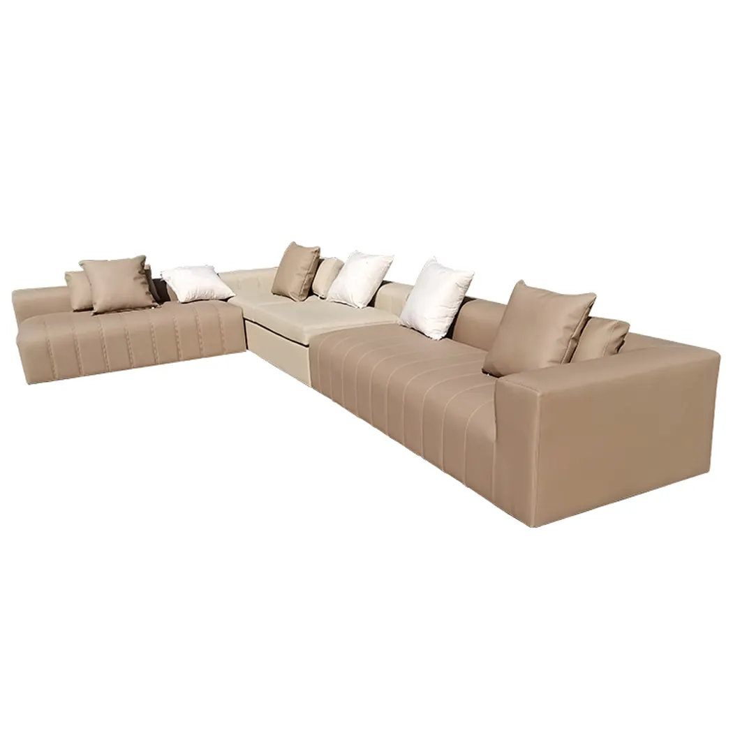MOQ 1 maßge schneiderte High-End-Luxusmarke Wohnzimmer Outdoor-Sofa-Sets von Ihrer Couch Zeichnungen Muster