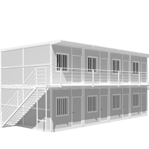 Fabricant de maisons préfabriquées en acier à construction rapide, maison conteneur pliable de 20 pieds, petite et économique, pour camping, moderne, en kit - Product Image 3