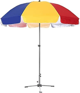 Sombrilla de playa azul impermeable moderna de China, bases de sombrilla para <span class=keywords><strong>patio</strong></span>, parque al aire libre, sombrillas plegables para el sol - Product Image 3