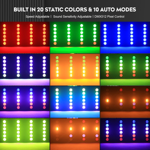 Faro LED COB RGB Vintage da 300W, Luce Lineare Par 6x50W, Effetto Strobo Retrò per Palcoscenico, Sfondo, DJ, Feste, Matrimoni - Product Image 3