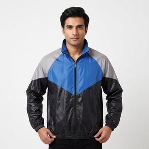Chaquetas Cortavientos Casuales de Invierno para Hombre, a la Moda, de Color Sólido, con Capucha Personalizada en la Parte Delantera, Ropa de Calle al por Mayor - Product Image 1