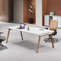 Nuevo Escritorio de Oficina Moderno y Elegante, Mesa Larga para Conferencias y Reuniones, Diseño Modular de Madera, Escritorio de Alta Calidad para el Hogar y la Oficina
