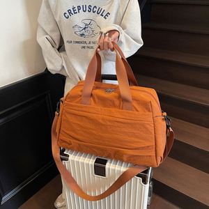 Factory Wholesale <b>Luggage</b> Bags Lightweight Travel Tote Bag Simple Plain Color Clothes Storage Bags - Product Image 3