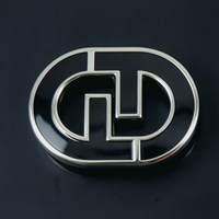 Plaques et étiquettes métalliques de haute qualité, logo personnalisé en relief 3D écologique, logo de marque doré pour vêtements, sacs et chaussures