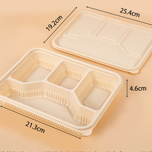 Chất lượng cao hiện đại mạnh mẽ không tốn kém thực tế tiện lợi thực phẩm dùng một lần tấm vuông thực phẩm đóng gói khay takeout hộp - Product Image 6