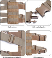 Sac de jambe tactique multifonctionnel Molle, sac banane de cuisse extérieur, pochette pour chargeur en nylon