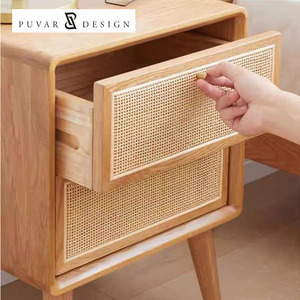 Hot Bán Hiện Đại Bắc Âu Phong Cách Sang Trọng Bàn Đầu Giường Retro Mây Bằng Gỗ Bàn Cạnh Giường Ngủ Với Tre Cho Nhà Đồ Nội Thất Phòng Khách - Product Image 4