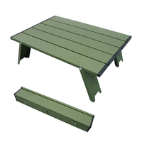 Table de pique-nique de camping ultralégère, pliable, mini, en aluminium, table pliante d'extérieur