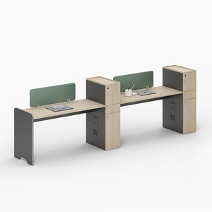 Customized Commercial Furniture <b>Screen</b> Desk Office <b>Partition</b> Workstation Compartment 4 People Office Desk Office Furniture - Product Image 5