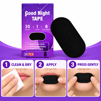 Bandes buccales personnalisées anti-ronflement Breath Right tendance, à l'acide hyaluronique et au collagène, certifiées CE, en tissu non tissé, pour un sommeil réparateur