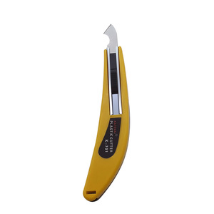 Cuchillo de corte profesional con hoja de acero inoxidable y mango amarillo para recortar láminas de acrílico y PVC - Product Image 3