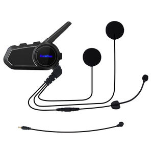 Kit de communication pour <span class=keywords><strong>casque</strong></span> de <span class=keywords><strong>moto</strong></span> avec interphone <span class=keywords><strong>Bluetooth</strong></span> pour 6 motocyclistes, kit universel mains libres/musique stéréo/<span class=keywords><strong>GPS</strong></span>/FM - Product Image 2