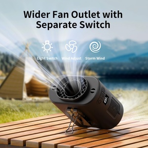 Ventilateur Socool 14500mAh Multifonction Portable Sans Lame Rechargeable Clip Ventilateur de Taille avec Lumière LED Utilisation en Voiture et en Extérieur 4 Vitesses - Product Image 3