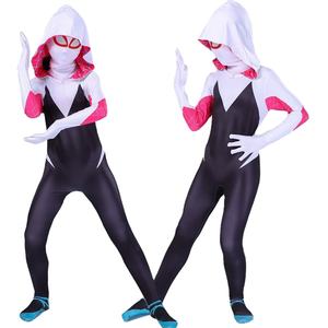 Holiday Halloween Party Wholesale <strong>Women</strong> Girls Kids Gwen <strong>SpiderMan</strong> Parallel Universal Clothing Tights Cosplay <strong>Costume</strong> - Product Image 1