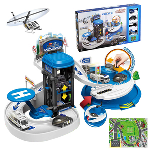 Jouet, voiture <span class=keywords><strong>de</strong></span> <span class=keywords><strong>police</strong></span> en métal, lot <span class=keywords><strong>de</strong></span> 21 ou 33 pièces, outil <span class=keywords><strong>de</strong></span> garage <span class=keywords><strong>de</strong></span> combat dans la ville, avec voiture moulée, <span class=keywords><strong>hélicoptère</strong></span>, moto pour enfants - Product Image 1