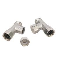 Raccord en acier inoxydable G1/2, coudé hexagonal, droit, filetage femelle 1/2 pouce, pour plomberie, eau, gaz, huile
