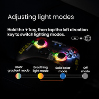 Controlador de juegos todo en uno 2,4G Receptor Bluetooth Tesla Car Games RGB Controlador de Gamepad inalámbrico