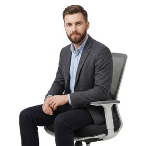 Coussin de siège orthopédique en mousse à mémoire de forme <span class=keywords><strong>PureLife</strong></span>, grand et rectangulaire, technique tricotée, amovible et lavable, pour avion, hommes et femmes - Product Image 3