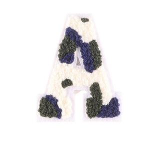 Miếng Vá Vải Chenille Một Chữ 7Cm Mẫu Ngụy Trang Thời Trang Tùy Chỉnh Thiết Kế Bảng Chữ Cái Cho Túi Mũ Quần Áo - Product Image 5