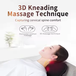 หมอนนวดคุณภาพสูงเพื่อการผ่อนคลายกล้ามเนื้อนวดลึกและประคบร้อนรวมบำบัดสุขภาพที่บ้าน - Product Image 2