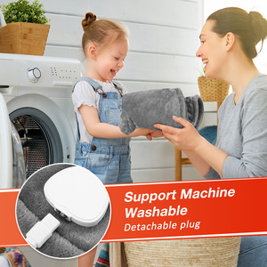 4-Gear Electric Heating Therapy Shawl Plug-in Heated Shoulder Wrap with Timer <b>for</b> Neck & <b>Back</b> Warmth - Product Image 4