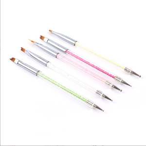 Pinceau de précision pour nail art, personnalisé, pour cheveux et ongles, 5mm 9mm 11mm 15mm 25mm, Kolinsky synthétique, ultra fin, pour le dessin de lignes et la peinture de détails - Product Image 3