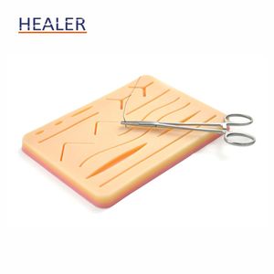 Almohadilla <span class=keywords><strong>de</strong></span> Silicona para Sutura Quirúrgica con Malla para <span class=keywords><strong>Heridas</strong></span>, Suave, Duradera, Color Piel, 18x12cm, para Entrenamiento Médico en Escuelas <span class=keywords><strong>de</strong></span> Medicina - Product Image 3