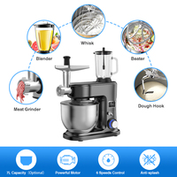 Accessoires de cuisine, batteur à œufs électrique pour la cuisine, robot culinaire avec bol de grande capacité 8L, batteur sur socle