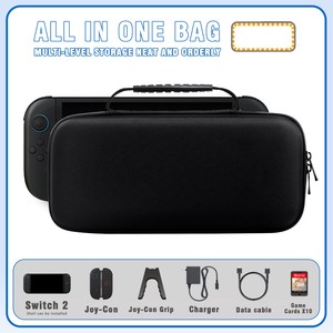Mang trường hợp đối với Nintendo cho <span class=keywords><strong>Switch</strong></span> 2 bảo vệ túi du lịch với khe cắm thẻ trò chơi mang túi dây kéo túi xách Phụ Kiện trò chơi - Product Image 5