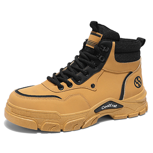 Bottes Martin montantes respirantes pour hommes, tendance et polyvalentes, à semelle épaisse, style workwear, décontractées, pour l'automne - Product Image 5