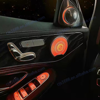 Haut-parleur médium à quatre portes avec lumière ambiante pour Mercedes Benz Classe C W205 Car Horn Glow Cover Decoration Car Atmosphere Light