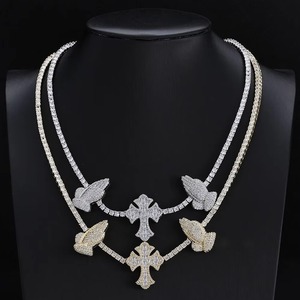 Cadena cubana Miami de eslabones gruesos y pesados, con incrustaciones de moissanita GRA VVS1, de plata 925, estilo Hip Hop, popular y de primera calidad, precio por longitud. - Product Image 6