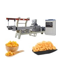 Nouvelle ligne de production industrielle de snacks de maïs soufflé multifonctionnelle entièrement automatique, extrudeuse bivis de haute performance pour boules de fromage