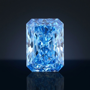 Diamante Azul Fantasía Cultivado en Laboratorio, Corte Radiante, Piedra Suelta, Certificado IGI, 4.08 Quilates - Product Image 3