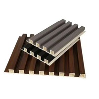 Modern Sound-Absorbing Moisture- Moth-Proof WPC Wall Panels with Wood-Grain Finish for Outdoor Gym Decorative Background Walls