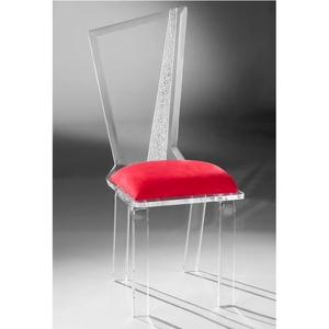 Chaise de salle à manger en plastique acrylique résine moderne vente en gros pour les événements présentoirs produit - Product Image 4
