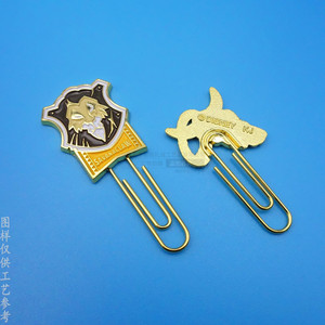 Cartoon Metal <b>Bookmarks</b> Gold Color Miniature Reusable Stationery <b>Gift</b> Custom Size - Product Image 4