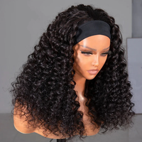 Vente en gros perruque bandeau cheveux vierges SDD perruques cheveux humains indiens bruts vendeurs perruque cheveux bouclés birmans à cuticules alignées pour les femmes noires