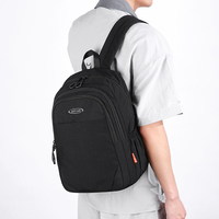 Sac à dos sport décontracté à fermeture éclair, grande capacité, sac d'étudiant tendance, en nylon imperméable, léger et durable, pour ordinateur portable