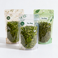 Sac en plastique réutilisable à haute barrière avec fermeture éclair pour poudre de thé vert, lait, sucre, farine et aliments