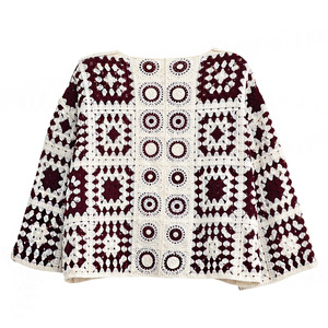 Cardigan Bohème Vintage Décontracté Respirant en Crochet Floral pour <span class=keywords><strong>Femme</strong></span> avec Motif Creux - Product Image 2